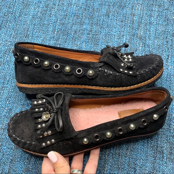 NWOT Coach Roccasin Slip On Sherpa Lined Moccasins - Picture 2 of 10